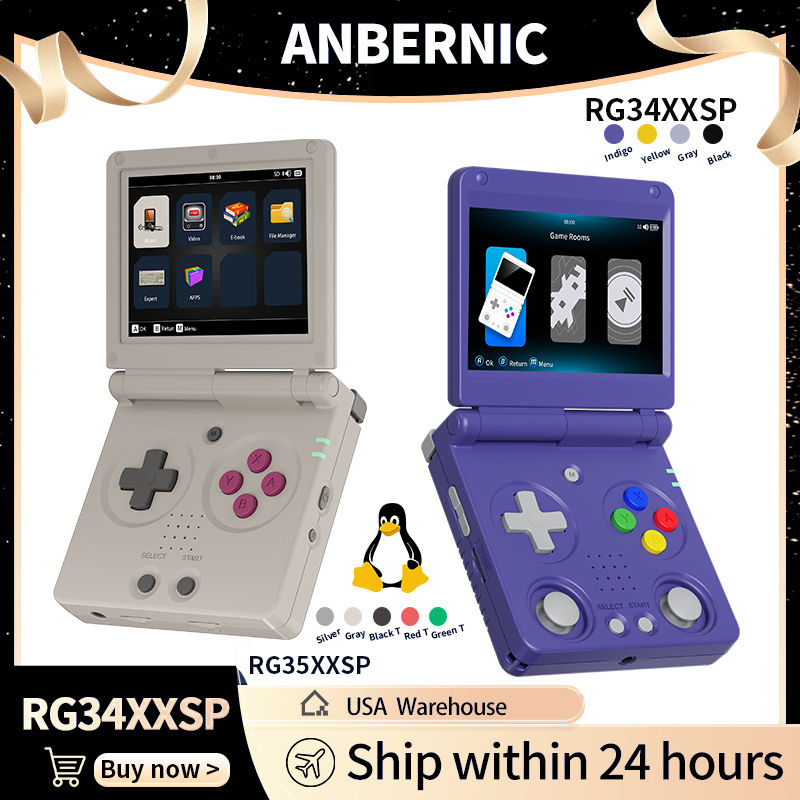 Gaming Console Latest - Anbernic RG34XXSP RG35XXSP Konsola Przenośna z