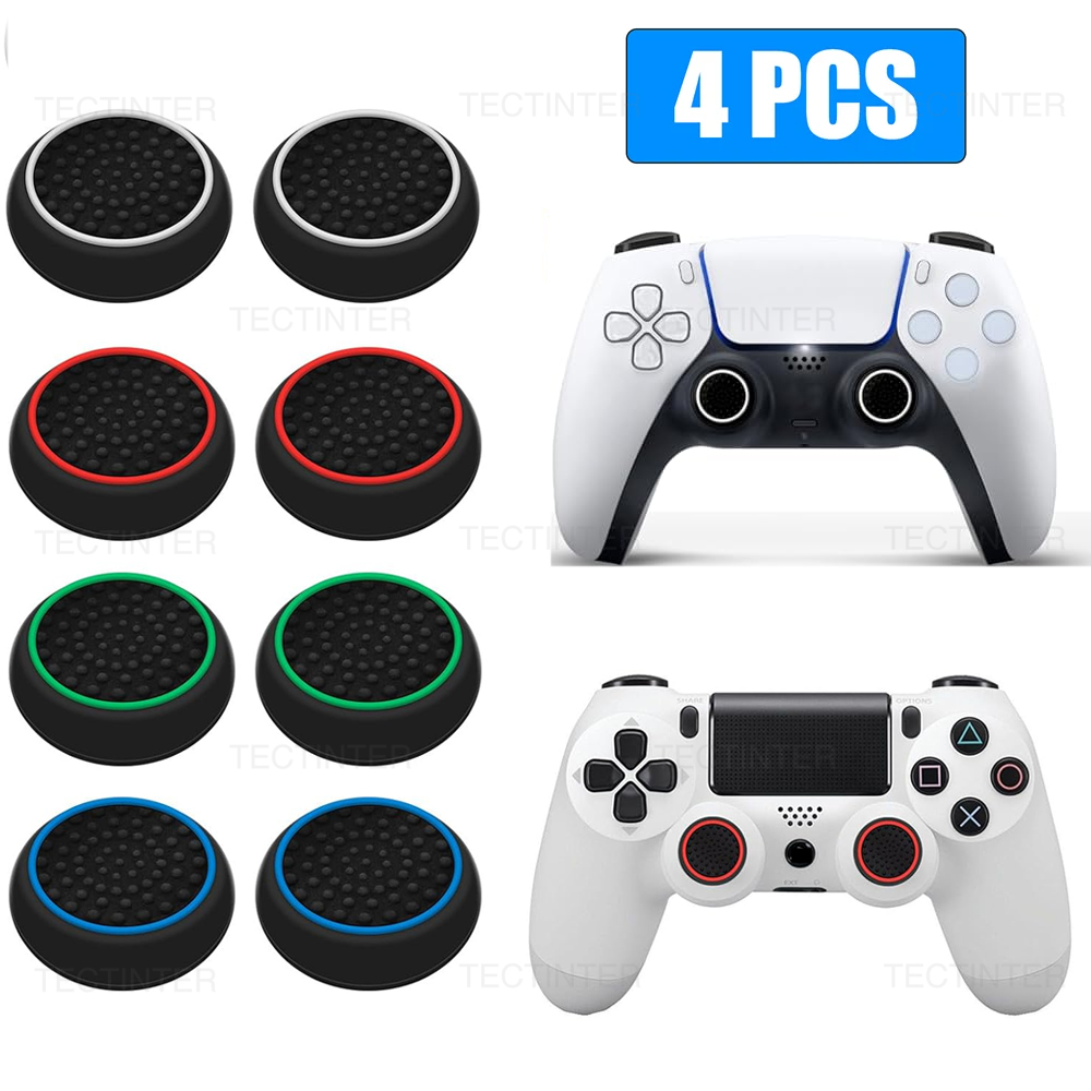 Gaming Console In Tv - 4 szt. Silikonowe nakładki na analogowe