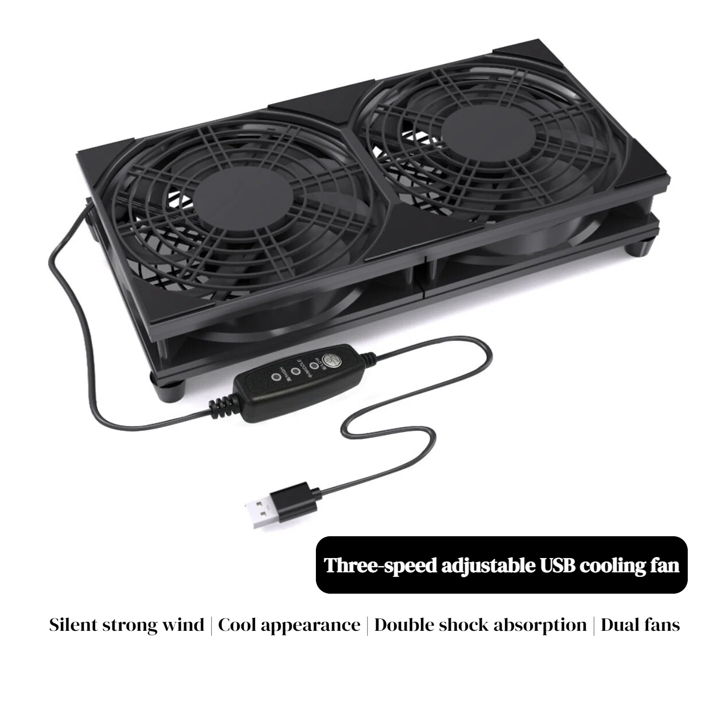 Gaming Console In - Podwójny wentylator chłodzący USB z 3-stopniową
