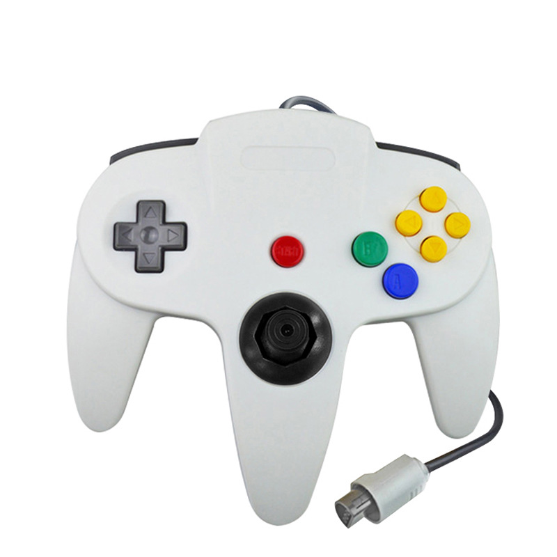 Gaming Console Latest - Przewodowy, przezroczysty joystick do gier N64,