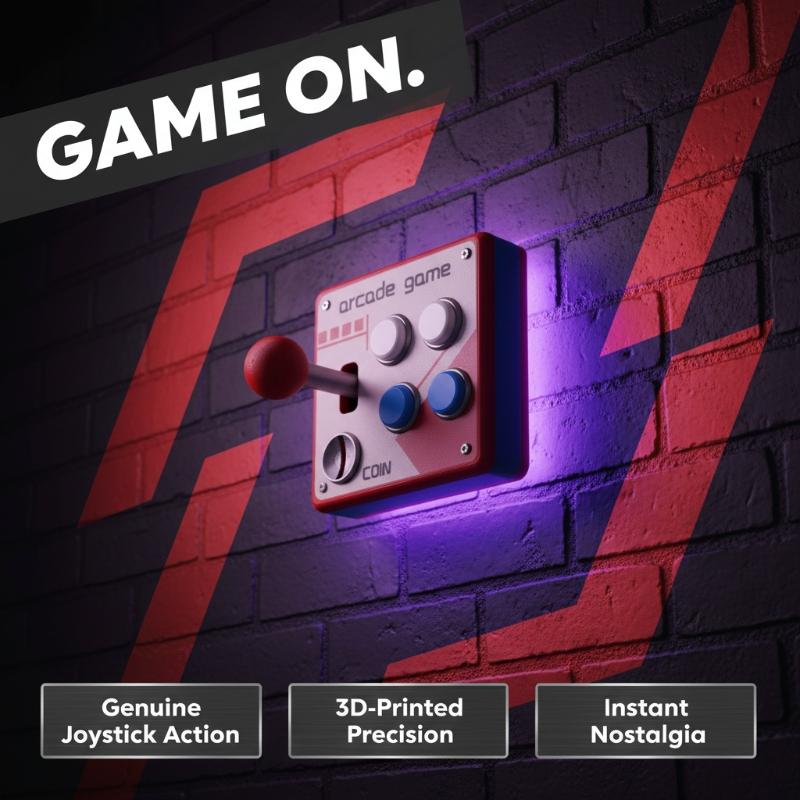Gaming Console Buttons - Płytka z przyciskami do gier retro
