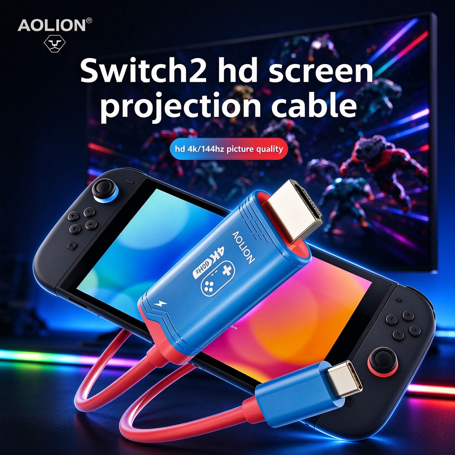 Gaming Console Buttons - Kabel do transmisji obrazu na ekran