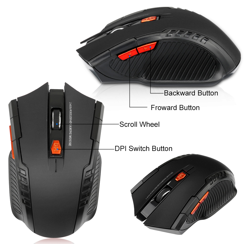 Mysz bezprzewodowa 2.4G 1600 D – Gaming Console Buttons recenzja i cena